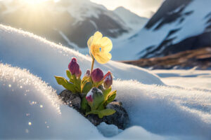 Winter Alpenveilchen